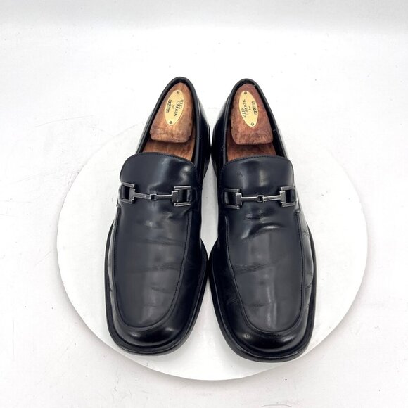 Gucci Other - Gucci Men Size 7D Black Leather Horsebit Gancini Slip On Loafer Dress Shoes